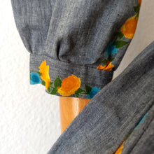 Charger l'image dans la galerie, 1950s - COUTURE MILOU, Belgium - Outstanding Roseprint Dress - W27/28 (68.5/72cm)