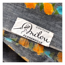 Charger l'image dans la galerie, 1950s - COUTURE MILOU, Belgium - Outstanding Roseprint Dress - W27/28 (68.5/72cm)