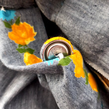 Charger l'image dans la galerie, 1950s - COUTURE MILOU, Belgium - Outstanding Roseprint Dress - W27/28 (68.5/72cm)