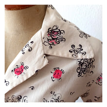 Charger l'image dans la galerie, 1950s - IMPERNAT, France - Adorable Romantic Cotton Dress - W31 (78.5cm)