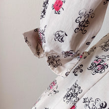 Charger l'image dans la galerie, 1950s - IMPERNAT, France - Adorable Romantic Cotton Dress - W31 (78.5cm)