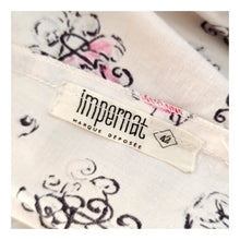 Charger l'image dans la galerie, 1950s - IMPERNAT, France - Adorable Romantic Cotton Dress - W31 (78.5cm)