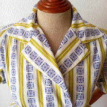 Charger l'image dans la galerie, 1950s - GEBR GERZON, Netherlands - Gorgeous Cotton Dress - W27 (68cm)