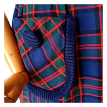 Carica l'immagine nel visualizzatore di Gallery, 1950s 1960s - MA ROBE, France - Ultrgorgeous Flannel Tartan Dress - W27 (68cm)