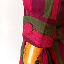 Load image into Gallery viewer, 1950s 1960s - Gorgeous Colors Cotton Dress - W30 (76cm)