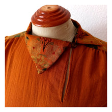 Load image into Gallery viewer, 1970s Does 1940s - Gorgeous Autumn Colors Dress - W30 (76cm) (Copy)