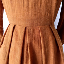 Load image into Gallery viewer, 1970s Does 1940s - Gorgeous Autumn Colors Dress - W30 (76cm) (Copy)