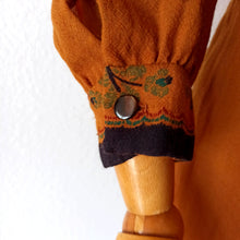 Load image into Gallery viewer, 1970s Does 1940s - Gorgeous Autumn Colors Dress - W30 (76cm) (Copy)