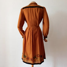 Load image into Gallery viewer, 1970s Does 1940s - Gorgeous Autumn Colors Dress - W30 (76cm) (Copy)