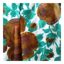 Charger l'image dans la galerie, 1960s - Gorgeous Brown Roseprint Cotton Dress - W32 (82cm)