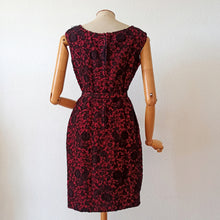 Load image into Gallery viewer, 1960s - Stunning Red & Black Cocktail Dress - W28 (72cm)