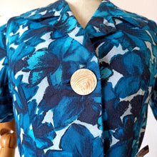 Charger l'image dans la galerie, 1950s - Stunning Abstract Blend Cotton Dress - W26 (66cm)