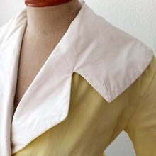 Charger l'image dans la galerie, 1950s - Exquisite Yellow Pale Cotton Dress - W29 (74cm)