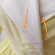 Charger l'image dans la galerie, 1950s - Exquisite Yellow Pale Cotton Dress - W29 (74cm)