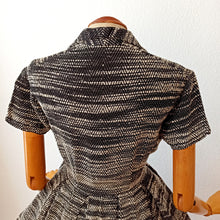 Charger l'image dans la galerie, 1950s - Gorgeous Elegant Black & White Dress - W26 (66cm)