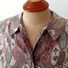 Charger l'image dans la galerie, 1950s 1960s - Beautiful Autumn Colors Cotton Dress - W29 (74cm)