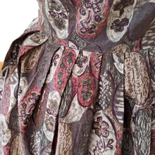 Charger l'image dans la galerie, 1950s 1960s - Beautiful Autumn Colors Cotton Dress - W29 (74cm)