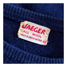 Charger l'image dans la galerie, 1950s - JAEGER, UK - Darling Navy Blue Wool Top - W28/34 (72/86cm)