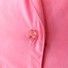 Charger l'image dans la galerie, 1950s - PRINTEMPS, Paris - Adorable Deadstock Pink Cotton Dress - W26 (66cm)