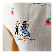 Charger l'image dans la galerie, 1950s - SEGURA, Spain - Deadstock Flamenco Dancers Souvenir Blouse - W31 (80cm)