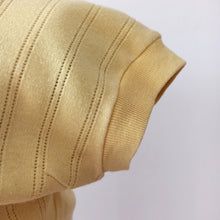 Charger l'image dans la galerie, 1950s - Gorgeous Vanilla Cotton Top - W24/28 (62/72cm)