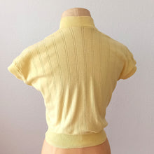 Charger l'image dans la galerie, 1950s - Gorgeous Vanilla Cotton Top - W24/28 (62/72cm)