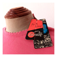 Charger l'image dans la galerie, 1950s 1960s - VICENTE, Barcelona - Deadstock Pink Long Sleeves Top