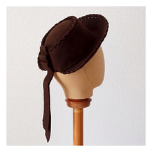 Load image into Gallery viewer, 1940s - Adorable Dark Brown Felt Hat