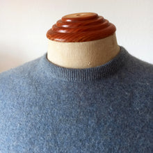 Charger l'image dans la galerie, 1950s - BALLANTYNE, Scotland - Slate Blue Pure Cashmere Jumper