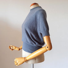 Charger l'image dans la galerie, 1950s - BALLANTYNE, Scotland - Slate Blue Pure Cashmere Jumper
