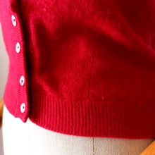 Load image into Gallery viewer, 1950s - BERNHARD ALTMANN, Scotland - Gorgeous Rouge Pure Cashmere Vest