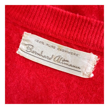 Load image into Gallery viewer, 1950s - BERNHARD ALTMANN, Scotland - Gorgeous Rouge Pure Cashmere Vest