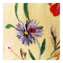 Charger l'image dans la galerie, 1950s - ANFEA, Switzerland - Outstanding Floral Raffia Ladybugs Linen Dress - W29 (74cm)