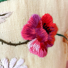 Charger l'image dans la galerie, 1950s - ANFEA, Switzerland - Outstanding Floral Raffia Ladybugs Linen Dress - W29 (74cm)