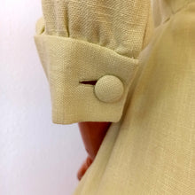 Charger l'image dans la galerie, 1950s - ANFEA, Switzerland - Outstanding Floral Raffia Ladybugs Linen Dress - W29 (74cm)