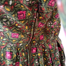 Charger l'image dans la galerie, 1950s 1960s - Beautiful Abstract Garden Cotton Dress - W29 (74cm)