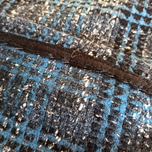 Charger l'image dans la galerie, 1950s - Stunning Blue Flecked Tartan Wool Dress - W27/28 (70/72cm)