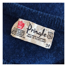 Charger l'image dans la galerie, 1950s - PRINGLE, Scotland - Exquisite Blue Pure Cashmere Sweater