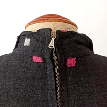 Cargar imagen en el visor de la galería, 1940s - GIRLY, USA - Spectacular Gab Wool Dress - W29 (74cm)