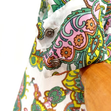 Charger l'image dans la galerie, 1960s - Stunning Psychedelic Satin Dress - W35 (86cm)