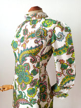 Charger l'image dans la galerie, 1960s - Stunning Psychedelic Satin Dress - W35 (86cm)