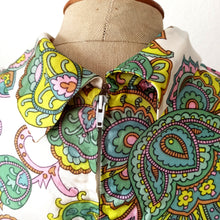 Charger l'image dans la galerie, 1960s - Stunning Psychedelic Satin Dress - W35 (86cm)