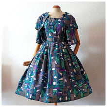 Charger l'image dans la galerie, 1950s 1960s - Stunning 3pc Abstract Cotton Set - W26/30 (66/76cm)