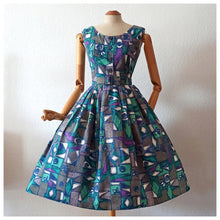 Charger l'image dans la galerie, 1950s 1960s - Stunning 3pc Abstract Cotton Set - W26/30 (66/76cm)