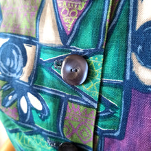 Charger l'image dans la galerie, 1950s 1960s - Stunning 3pc Abstract Cotton Set - W26/30 (66/76cm)