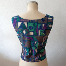 Charger l'image dans la galerie, 1950s 1960s - Stunning 3pc Abstract Cotton Set - W26/30 (66/76cm)