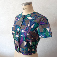 Charger l'image dans la galerie, 1950s 1960s - Stunning 3pc Abstract Cotton Set - W26/30 (66/76cm)