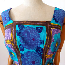Charger l'image dans la galerie, 1950s 1960s - BADER, Germany - Fabulous Floral Print Cotton Dress - W29 (74cm)