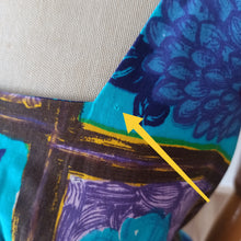 Charger l'image dans la galerie, 1950s 1960s - BADER, Germany - Fabulous Floral Print Cotton Dress - W29 (74cm)