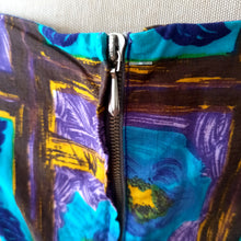 Charger l'image dans la galerie, 1950s 1960s - BADER, Germany - Fabulous Floral Print Cotton Dress - W29 (74cm)